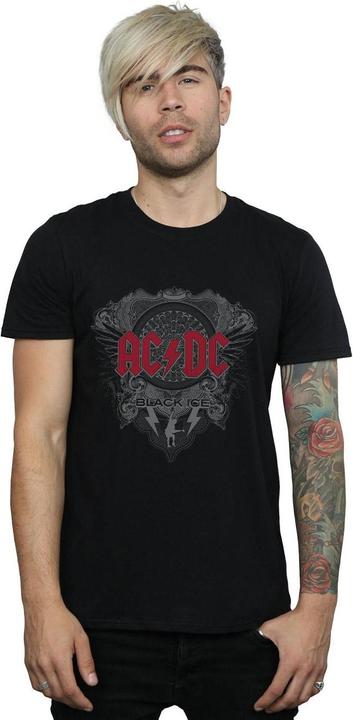 Image du produit AC/DC Hommes Black Ice Logo Cotton T-shirt (M)