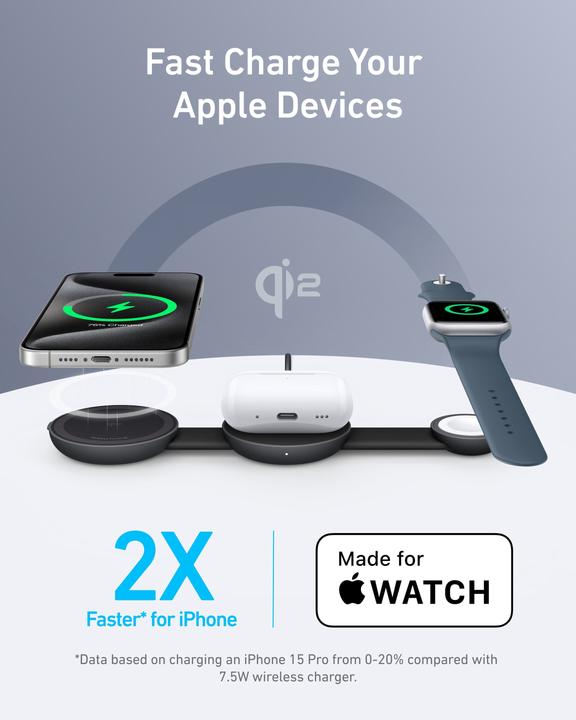 Productafbeelding Anker MagGo Wireless Charging Station (15 W)