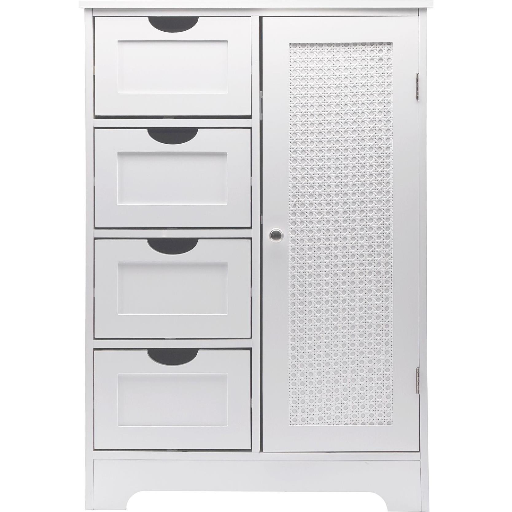 Wohnling, Armadietto bagno, Badschrank (55 x 30 x 80 cm)