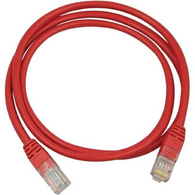 Produktbild Deltaco UTP Cat5e - 0,5 m - RJ-45 - RJ-45 - Rot (UTP, CAT5e, 0.50 m)