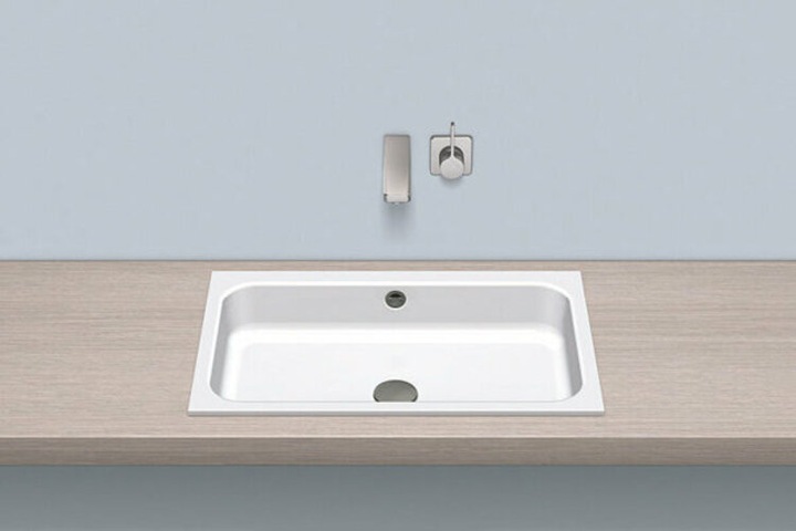 Produktbild Alape Einbaubecken EB.SR650, rechteckig B: 650mm H: 127mm T: 415mm, 2218700000, weiss (415 mm, 650 mm)