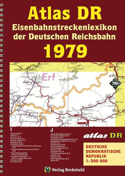 Produktbild ATLAS DR 1979 - Eisenbahnstreckenlexikon der Deutschen Reichsbahn (Deutsch, Harald Rockstuhl, 2020)