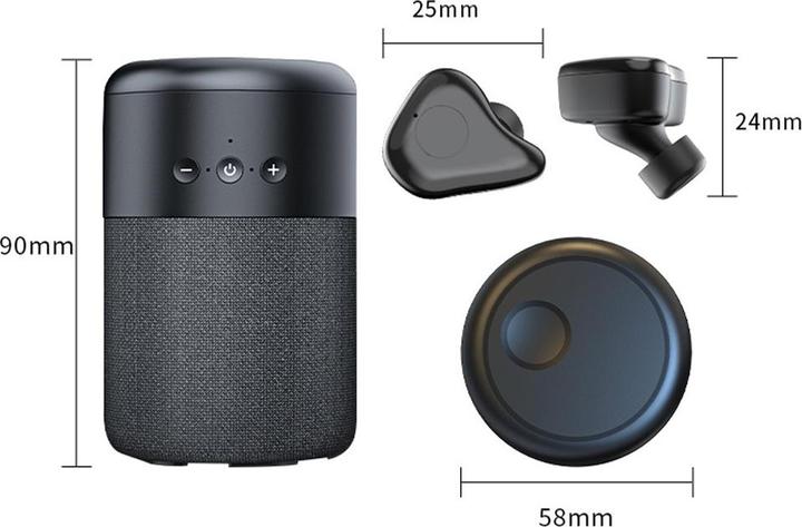 Actual product image EFB Elektronik EFB Techly Bluetooth speaker with TWS headphones