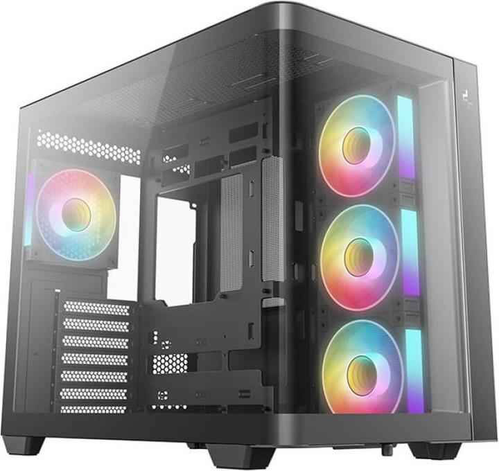 Produktbild Deepcool " CG530U 4F ATX Panoramaglas 4x ARGB black" (ATX, ITX, Micro ATX (mATX))