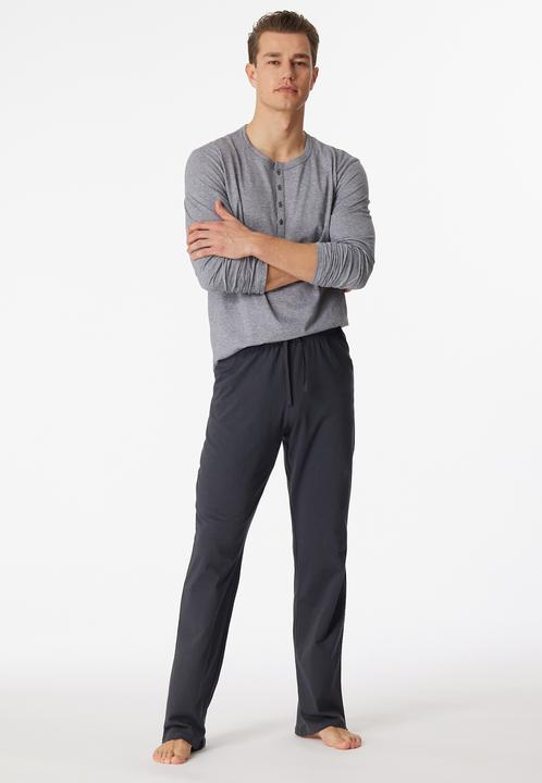 Produktbild Schiesser langer Herren Pyjama / Schlafanzug mit Knopfleiste (60)