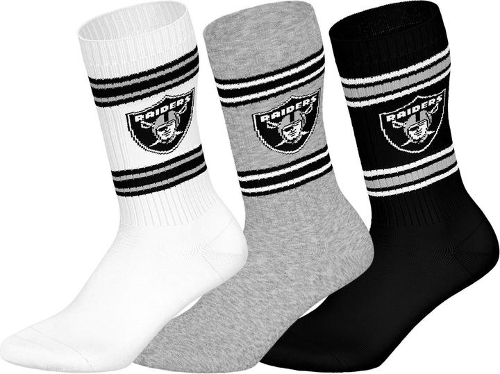Produktbild Barefoot Las Vegas Raiders 3pk Crew Socks 39-42 (39 - 42)