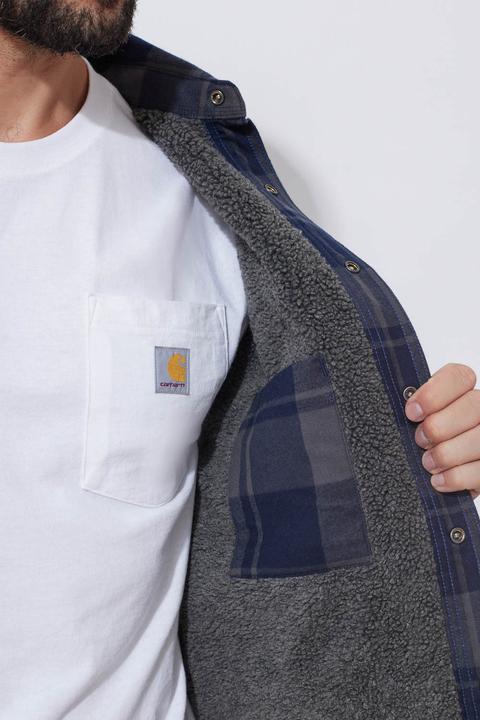 Productafbeelding Carhartt Koszula Wierzchnia Heav Flanel Marine (S)