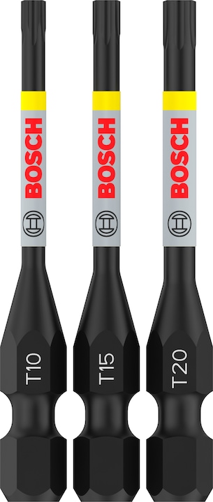Actual product image Bosch Professional Zubehör PRO Torx Impact Bit, T10, T15, T20, 55 mm, 3 pcs. (T10, T15, T20)