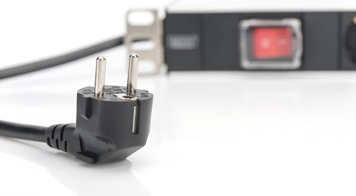 Actual product image Digitus Socket strip with aluminium profile (7x, CEE 7/3, 2 m)