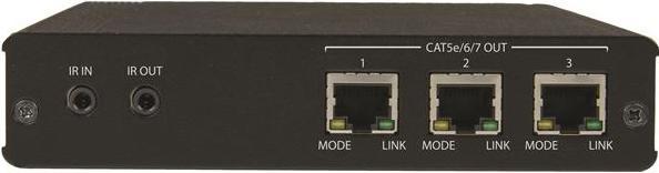 Productafbeelding StarTech 3-poorts HDBaseT Extender Kit met 3 ontvangers - 1x3 HDMI over CAT5 Splitter - tot 4K