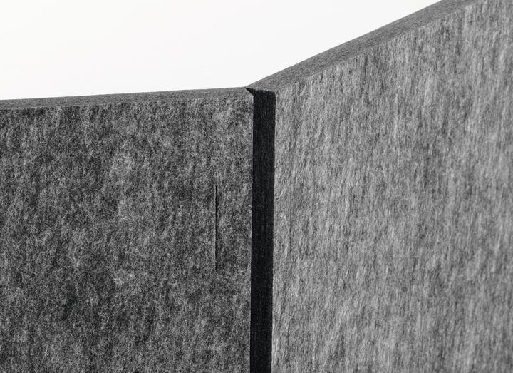 Actual product image Durable Tischtrennwand faltbar 1.60m PET-Filz/50cm Sichtschutzhöhe (160 x 50 cm)