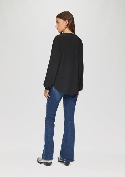 Produktbild S.Oliver Bluse Fliessende Viskose-Bluse mit Raffung (36)