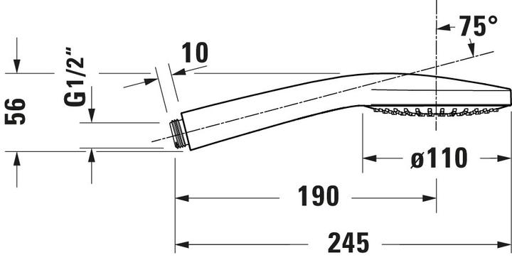 Valeurs nutritives et ingrédients Duravit Douchette à main 110, 1 jet chrome / chrome (1 Types de jets, 19.50 l/min)