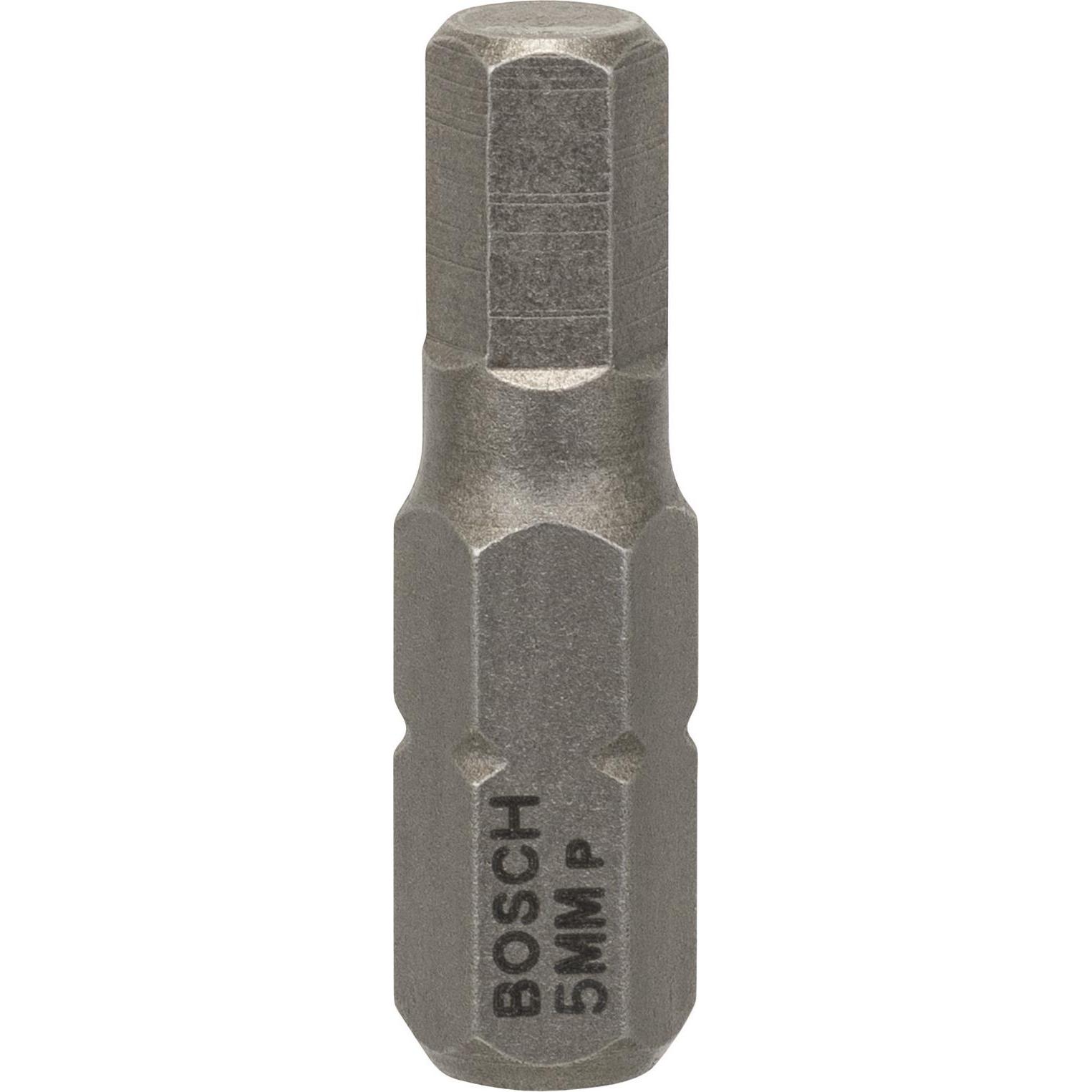 Bosch Professional Zubehör, Bits, Schrauberbit Extra-Hart HEX 5, 25 mm, 3er-Pack (25mm)