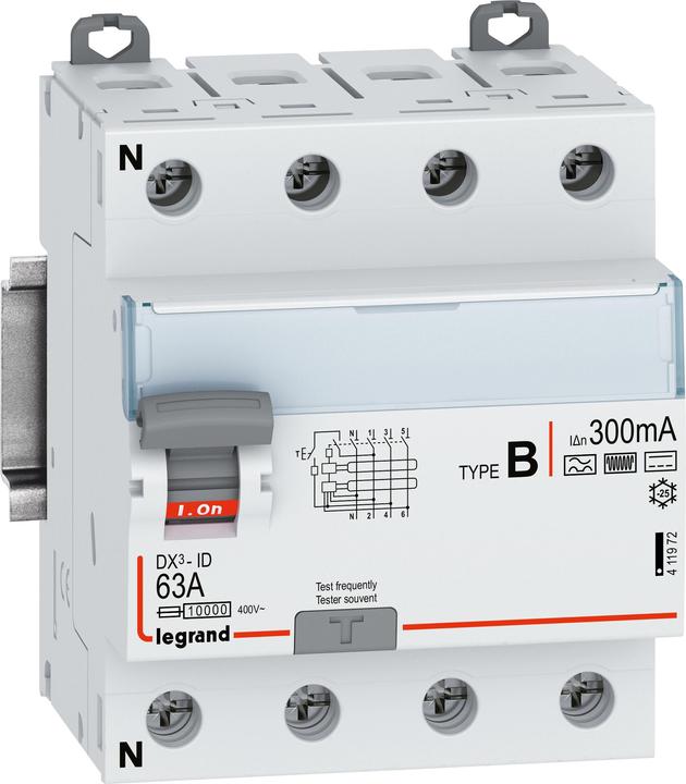 Produktbild Legrand DX3 Fehlerstromschutzschalter 63A