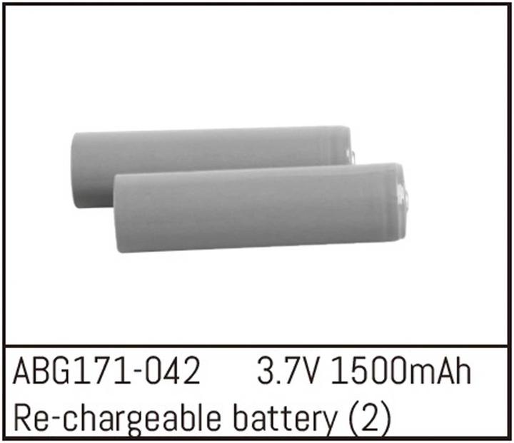 Image du produit Absima Re-chargeable Li-Ion Batteries - 3.7V 1500mAh (2) (3.70 V, 1500 mAh)