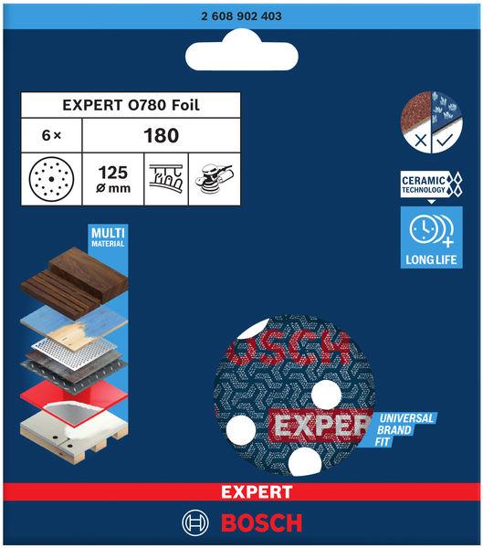 Image du produit Bosch Professional Disques à poncer EXPERT O780 / 125 (180)