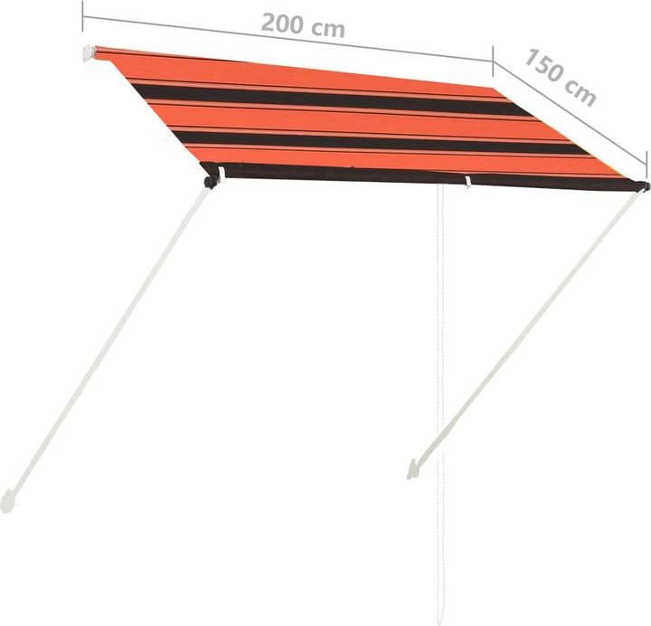 Produktbild vidaXL Seitenmarkise (2 m)