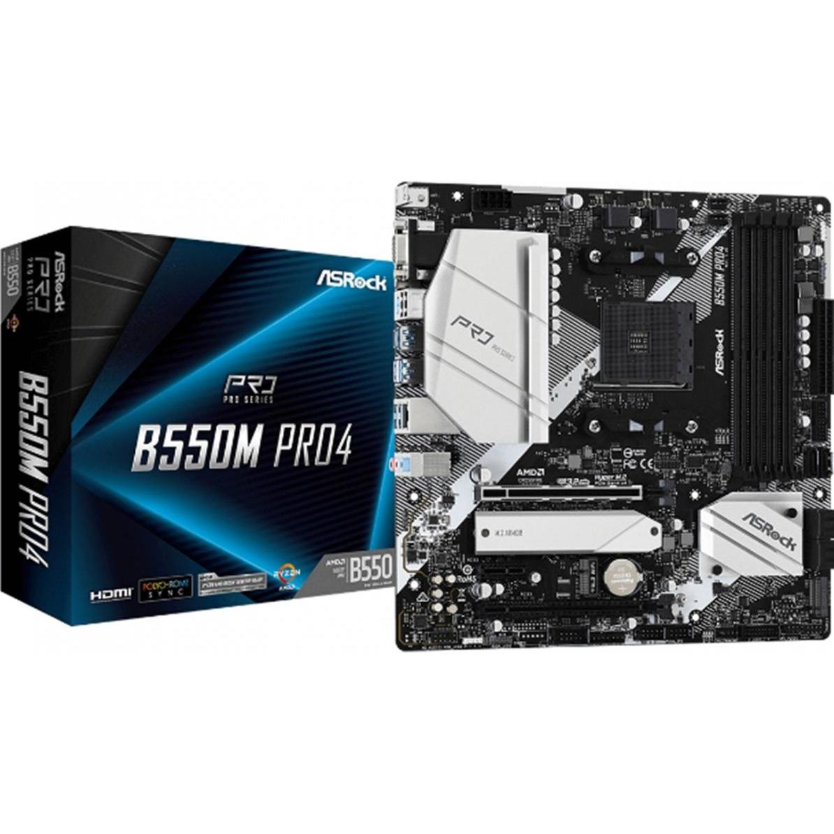 AsRock B550M Pro4 (AM4, AMD B550, mATX), Mainboard
