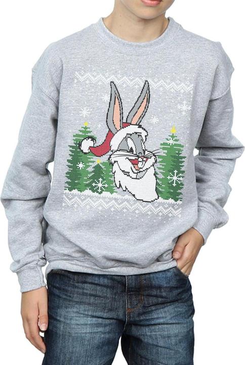 Produktbild Looney Tunes Bugs Bunny Christmas Fair Isle Sweatshirt Jungen (116)