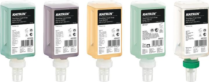 Actual product image Katrin Touchfree soap cartridge (Device, 500 ml)