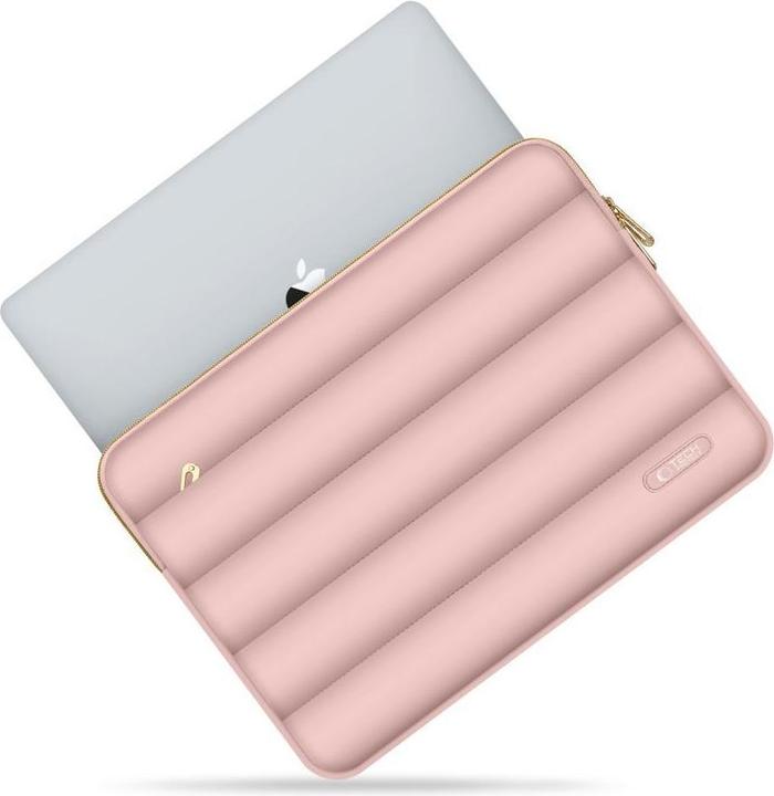 Produktbild Tech-Protect Puffy Laptop Sleeve 13-14" with accessory pouch - Pink (14")