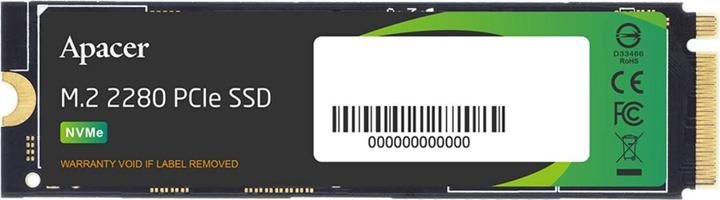 Actual product image Apacer SSD 512GB 2.0/1.5G AS2280P4X M.2 APA (512 GB, M.2 2280)