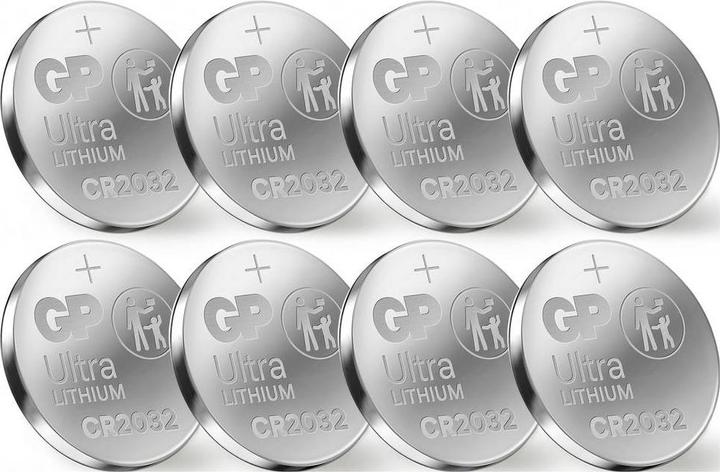 Immagine prodotto GP Batteries 8 pile a bottone GP CR2032 3,0 V (8 pz., CR2032, 220 mAh)