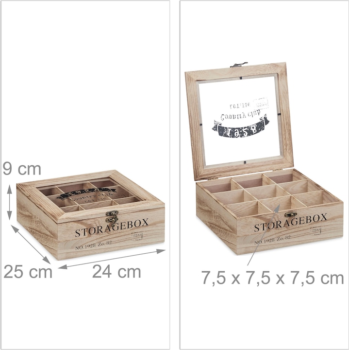 Image du produit Relaxdays Boîte thé