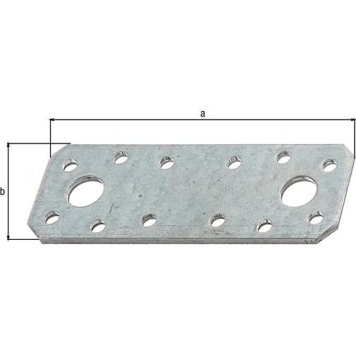 Thumbnail - GAH, Baubeschläge + Holzverbinder, Alberts Flachverbinder 96 x 35 mm Grosspack 25 Stück (Flachverbinder, 25 Stk.)