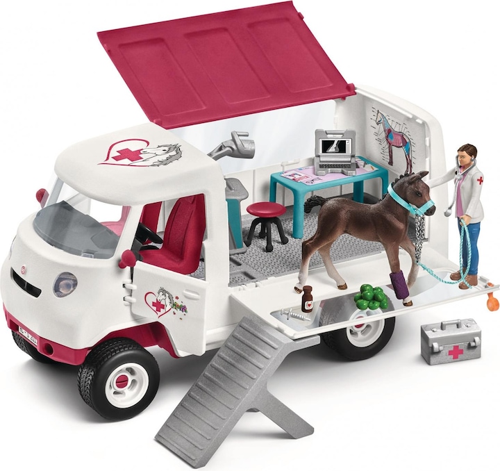 Produktbild Schleich Mobile Tierarzt mit Hannover Fohlen