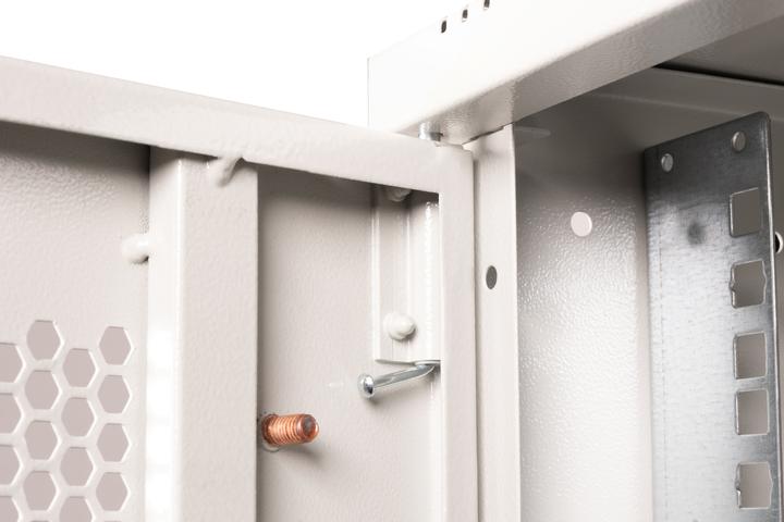 Produktbild Digitus 19" 12HE Wandgehäuse, SOHO PRO perforierte Tür, 595 x 540 x 400 mm, grau (10.86 HE, 19 Zoll Rack)