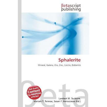 Thumbnail - Sphalerite, Fachbücher von Lambert M. Surhone, Miriam T. Timpledon, Susan F. Marseken