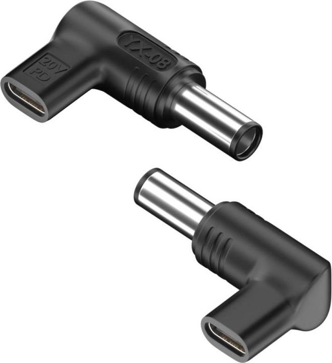 Image du produit PowerGuard L-Shape USB-C auf DC 7.4 x 5.0 mm Dell Ladeadapter PD 20V 100W