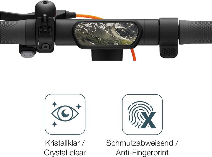 Actual product image Dipos Screen Protector Crystalclear for Ninebot eKickScooter E2 Pro