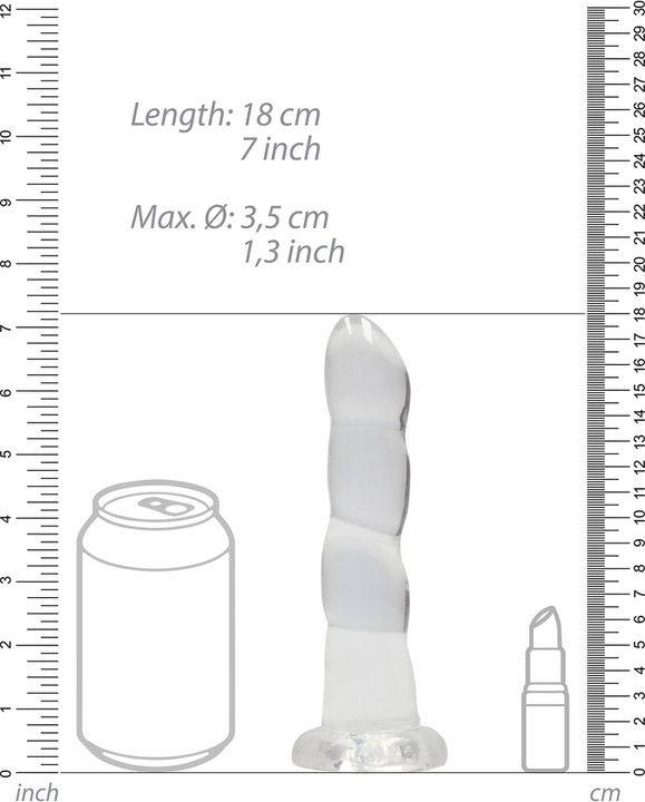 Image du produit RealRock 7" / 17cm Non Realistic Dildo Suction Cup
