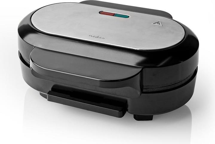 Actual product image Nedis Hamburger Maker | 1000 W | 10.5 cm | Automatic temperature control | Plastic / Metal