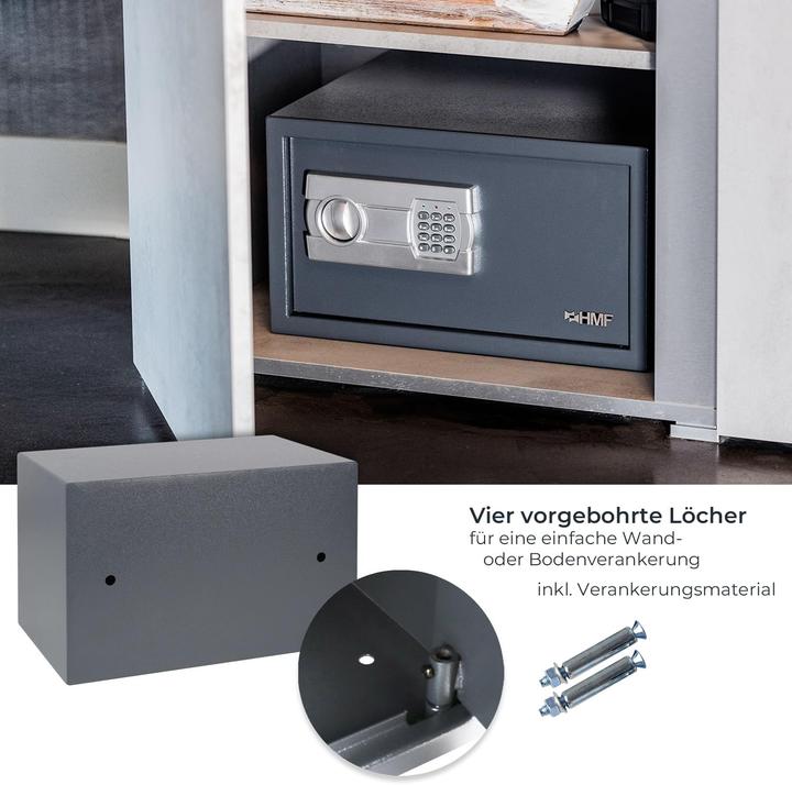 Produktbild HMF Möbeltresor mit Zahlenschloss (8 l)