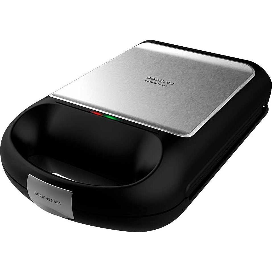 Cecotec Paninoteca Rock'nToast Family, Griglia a contatto, Nero