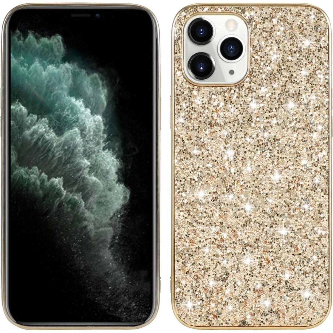 König Design Hülle Handy Schutz für Apple iPhone 12 Case Cover Tasche Etuis Bumper Gold Neu (Apple iPhone 12), Smartphon...