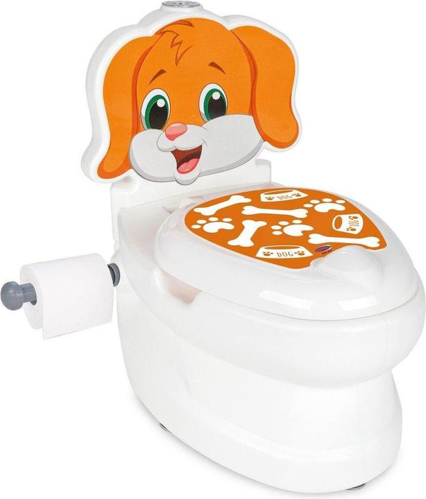 Jamara My Little Toilet Dog met doorspoelgeluid en toiletpapierhouder
