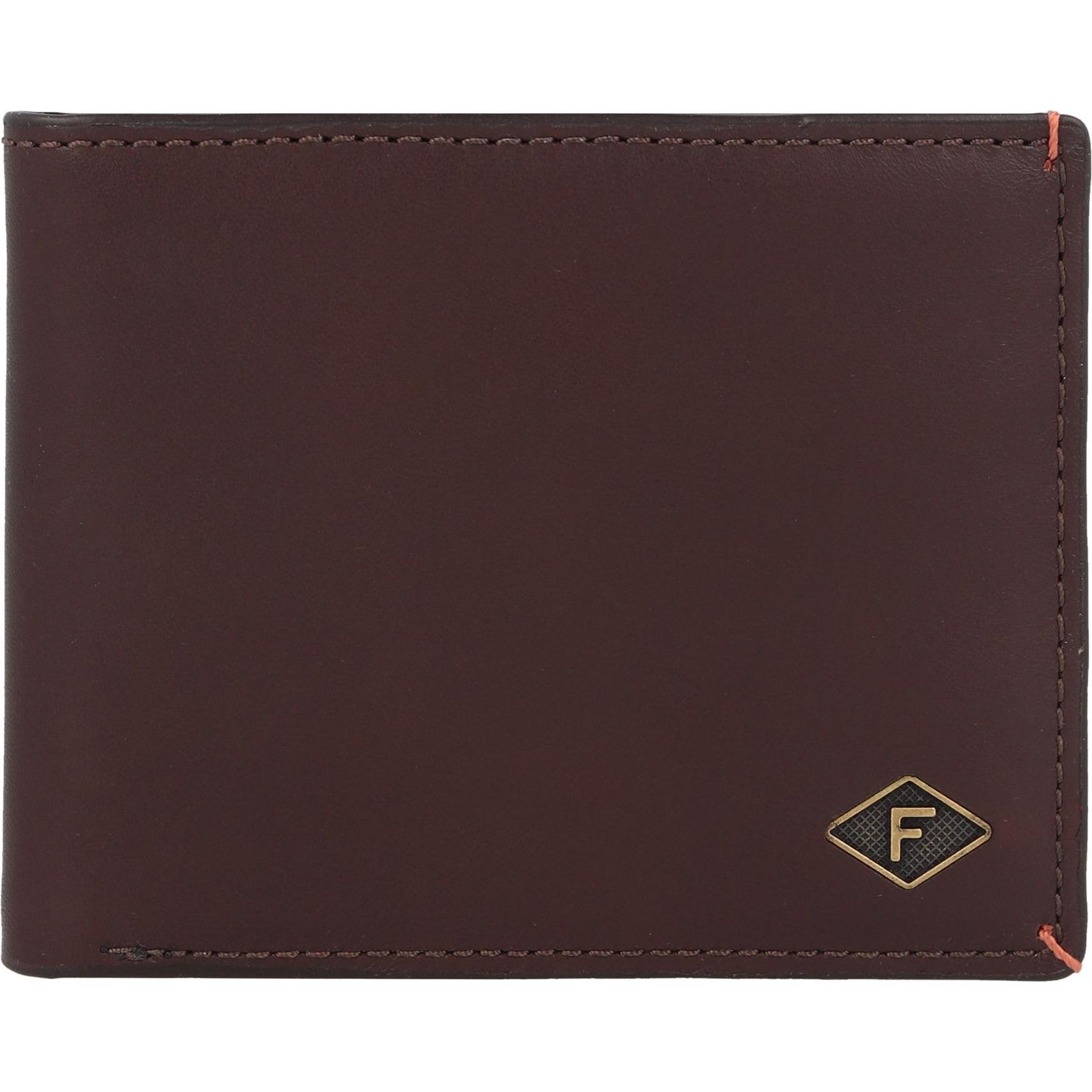 Fossil, Herren, Portemonnaie, Bronson Geldbörse Leder 12 cm, Braun