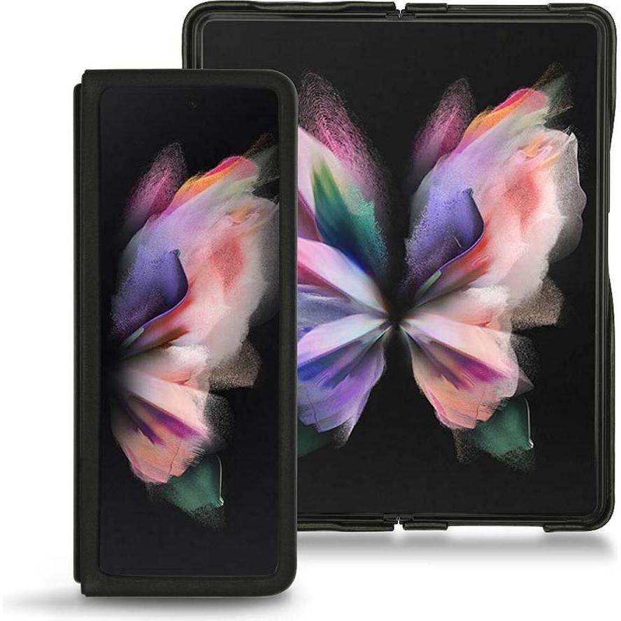 Noreve Lederschutzhülle (Samsung Galaxy Z Fold3), Smartphone Hülle, Schwarz