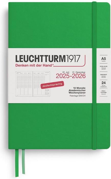 Produktbild Leuchtturm1917 LEUCHTTURM 1W2/S MED.18mon HC S.LEAF (A5)
