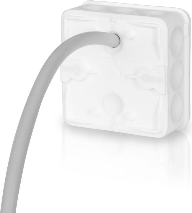 Produktbild F-Tronic FR Abzweigkasten IP55, 80x80x37mm, weiÃŸ, ohne Laschen, m. DurchstoÃŸmembran, E1210W