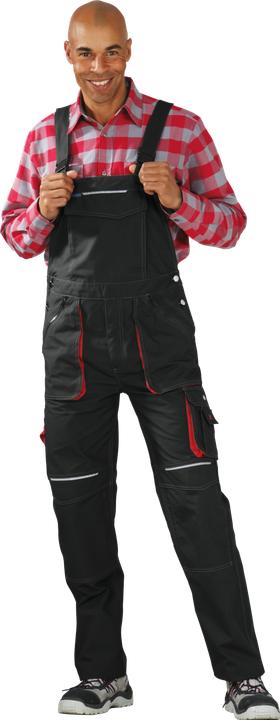 Produktbild Planam Latzhose anthrazit/rot 64 90 (90)