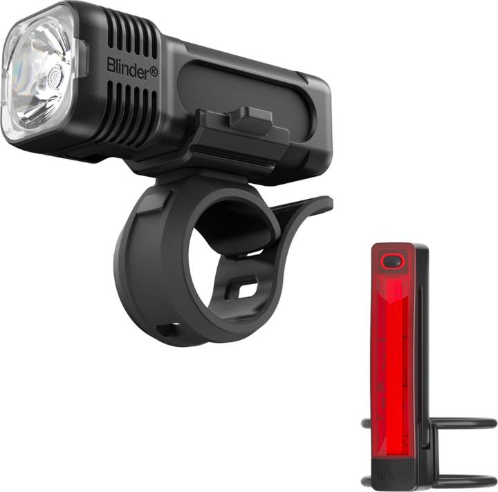 knog. Blinder 400 + Plus Rear Twinpack, black (400 Lumen/20 Lumen) (400 lm, 20 lm)