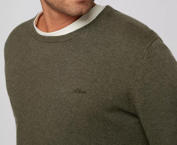 Image du produit S.Oliver Pulls hommes Pulls ras du cou en coton tricoté (5XL)