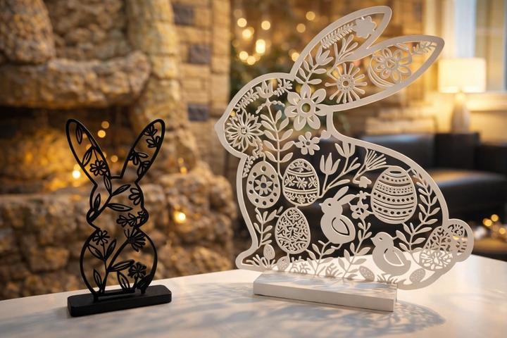 Hanah Home Bunny V1 Decorative Object Set 2 Pieces (2x)