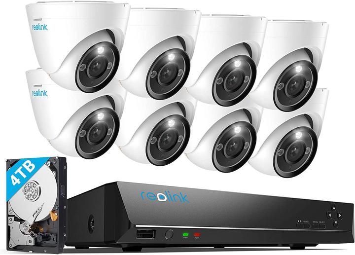 Actual product image Reolink NVS16-12MD8 8K system with 8 cameras (4512 x 2512 Pixels)